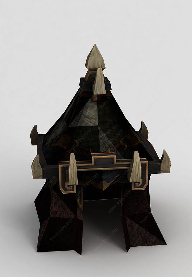 魔兽世界游戏帐篷3D模型
