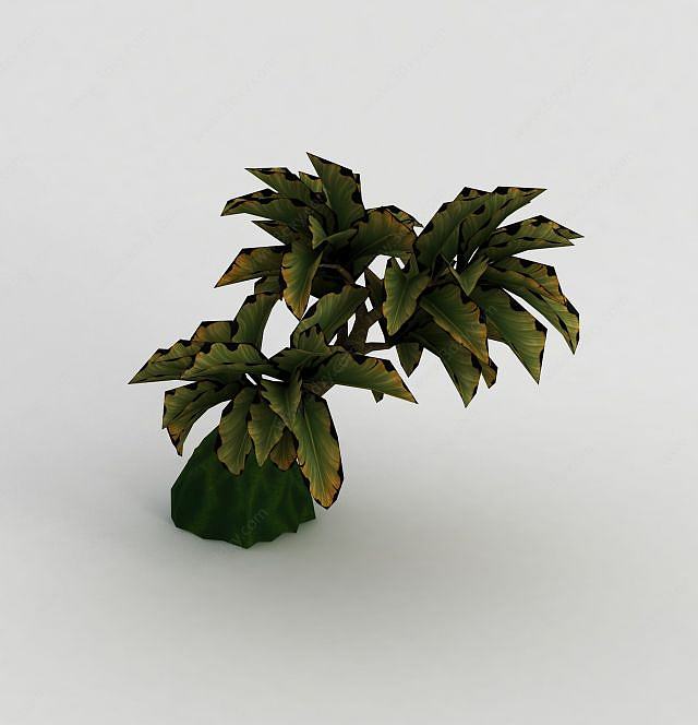 魔兽世界植物装饰3D模型