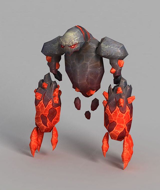 魔兽世界螃蟹爪游戏角色3D模型