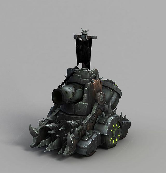 魔兽世界作战大炮3D模型