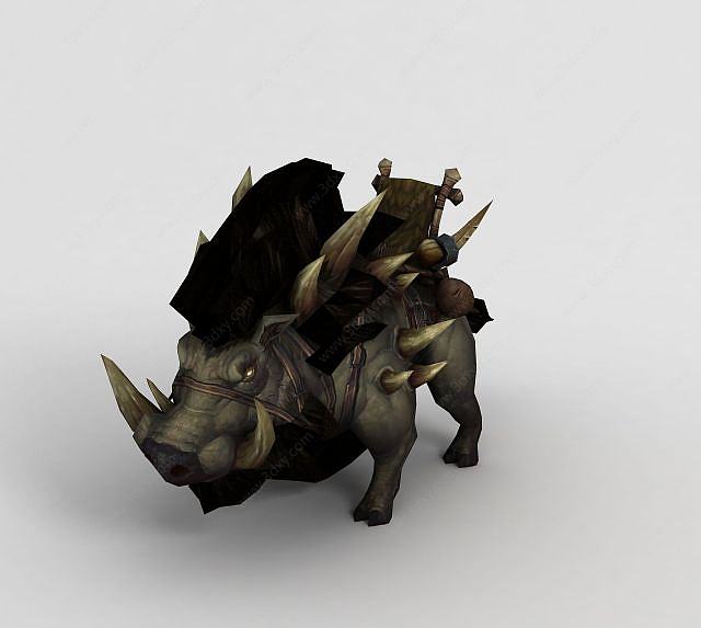 魔兽世界游戏动物3D模型