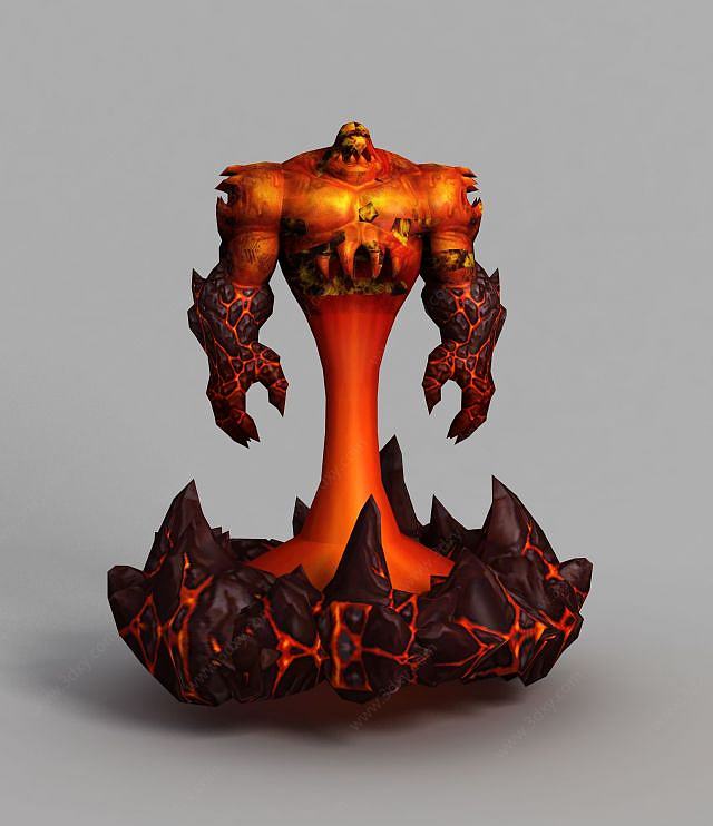 魔兽世界熔岩人形3D模型