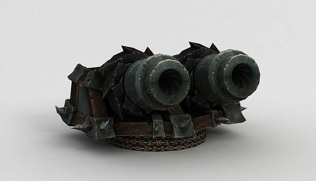 魔兽世界大炮3D模型