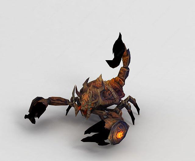 魔兽世界蝎子游戏坐骑3D模型