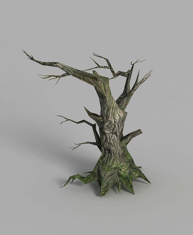 游戏场景树木装饰3D模型