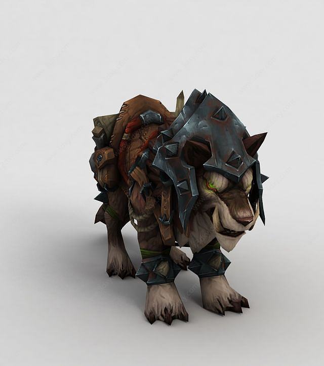 魔兽世界钢铁狮子怪兽3D模型