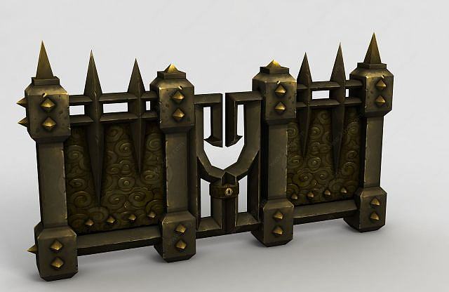 魔兽世界钢铁门3D模型