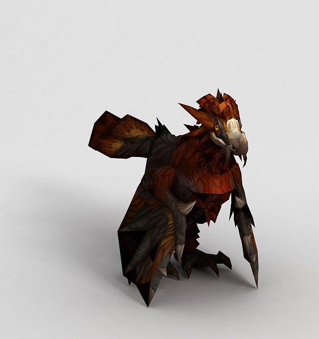 魔兽世界鹦鹉坐骑3D模型