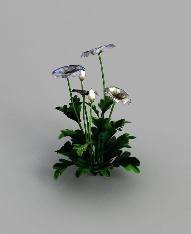魔兽世界灌木花丛装饰3D模型