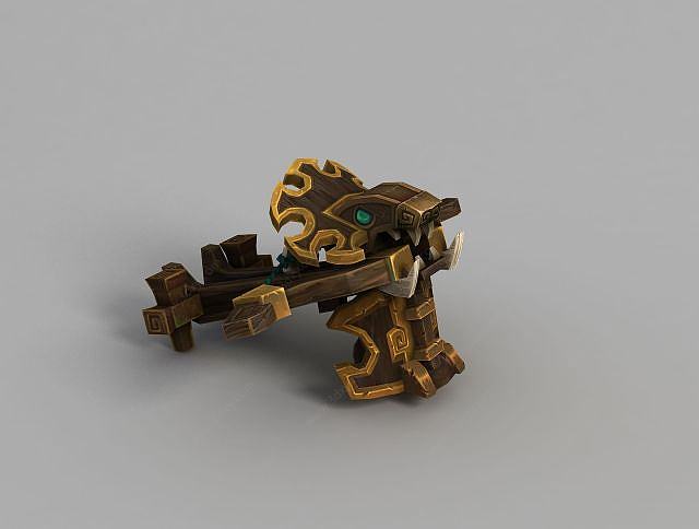魔兽世界虎头弓弩3D模型