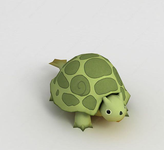 动漫小乌龟3D模型