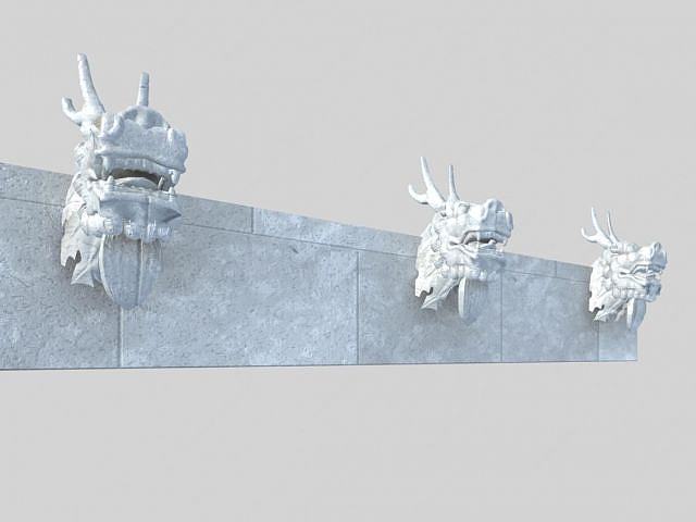 龙头雕刻3D模型