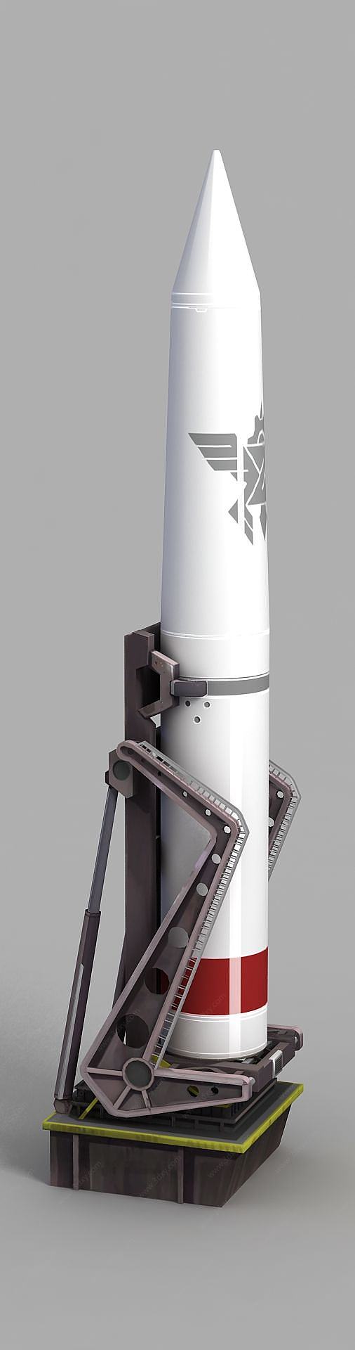 动漫运载火箭3D模型