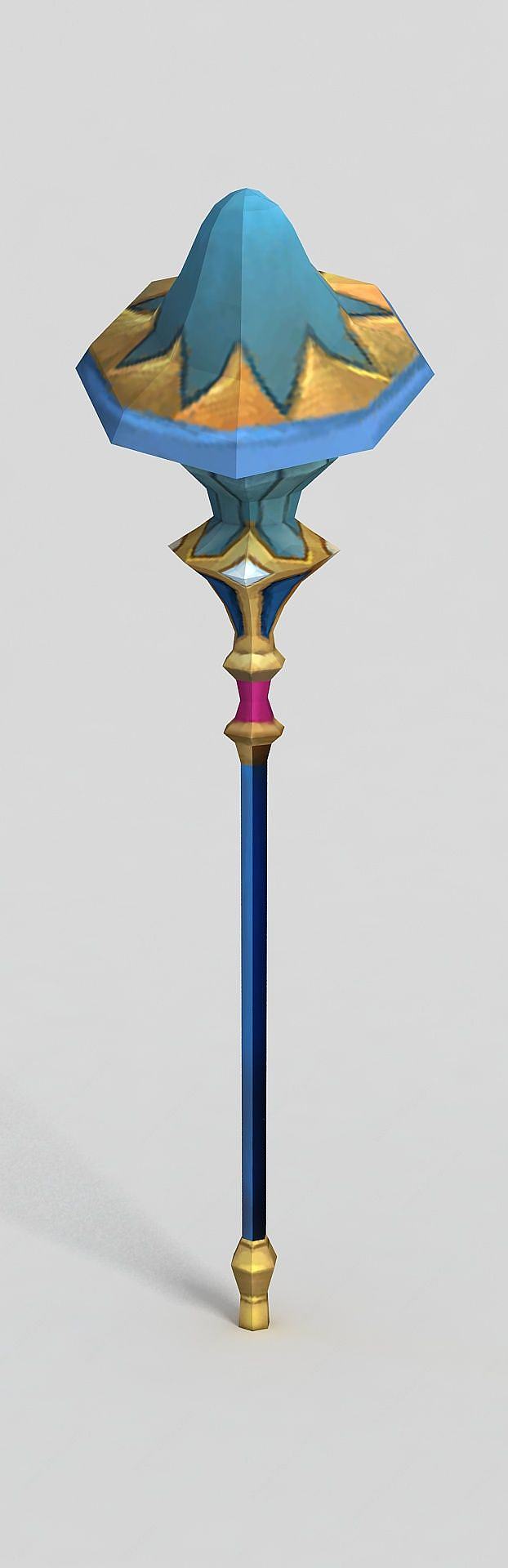 龙之谷游戏武器权杖3D模型