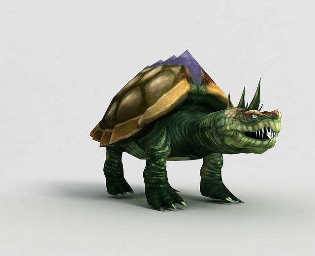 洪荒游戏岩龟（优化）3D模型