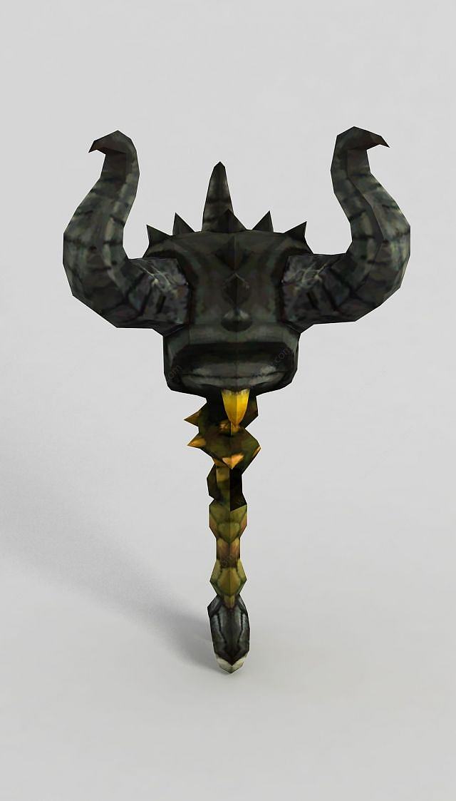 龙之谷武器法杖3D模型