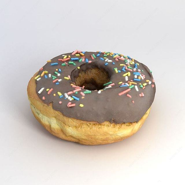 食物甜甜圈3D模型