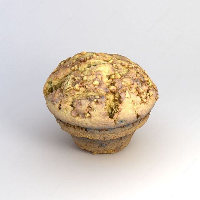 游戏食物面包3D模型
