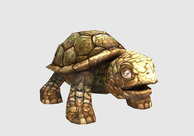 游戏小沙龟3D模型