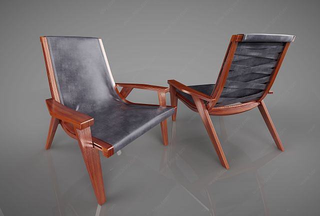 创意皮革沙发3D模型