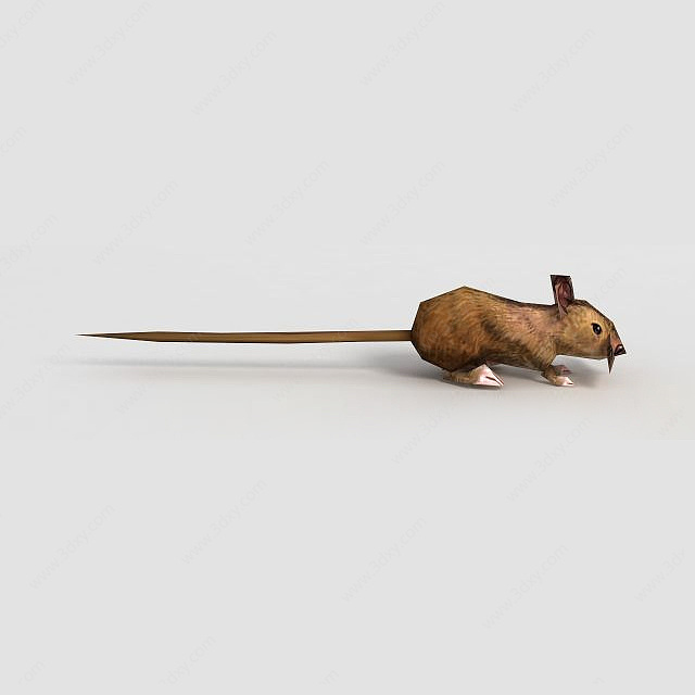 游戏小老鼠3D模型