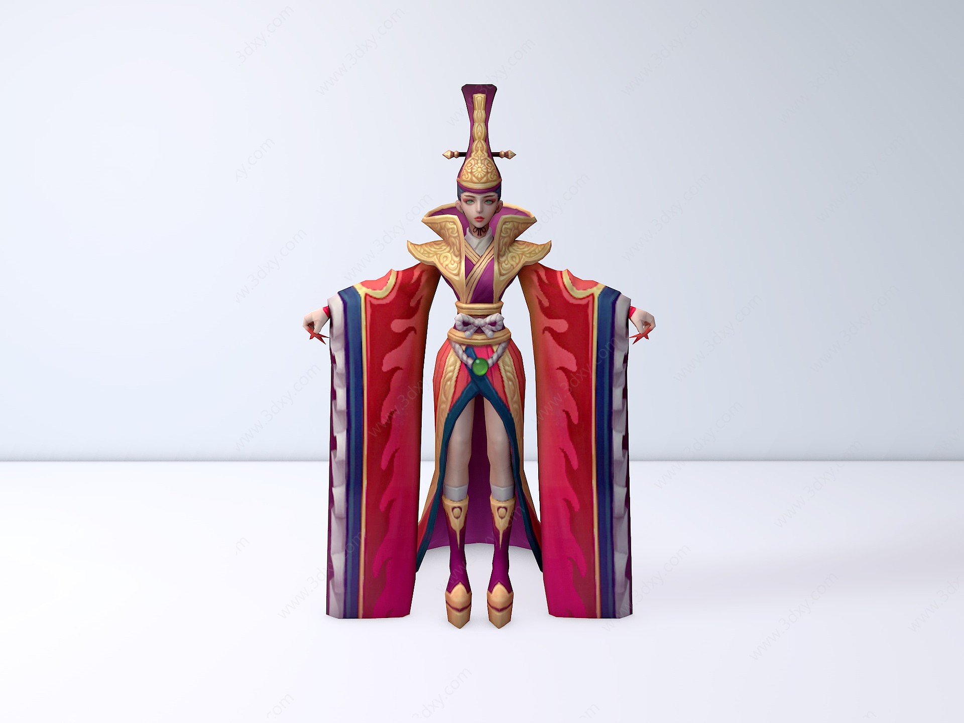 王者荣耀2013游戏女角色3D模型