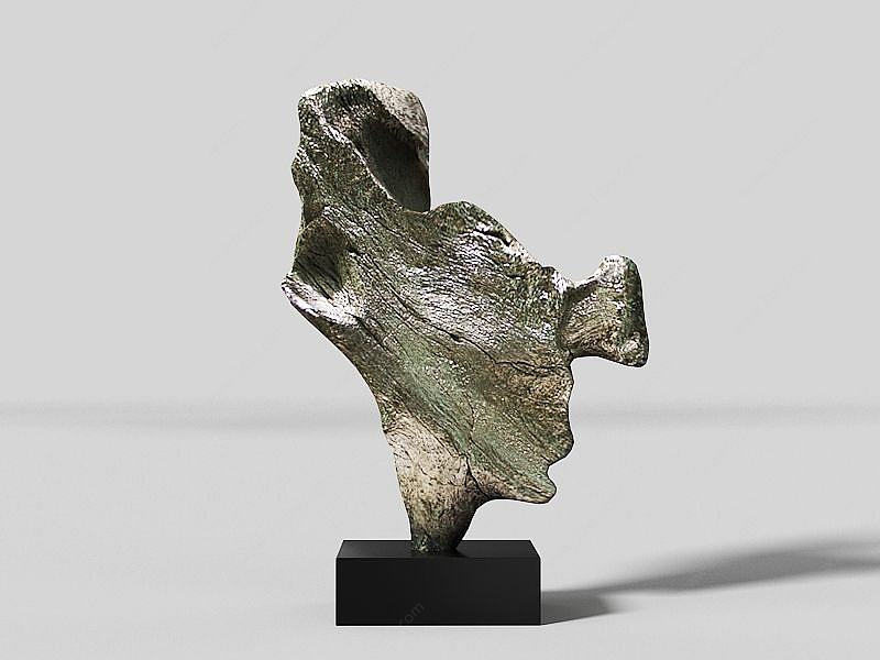 石雕艺术摆件3D模型