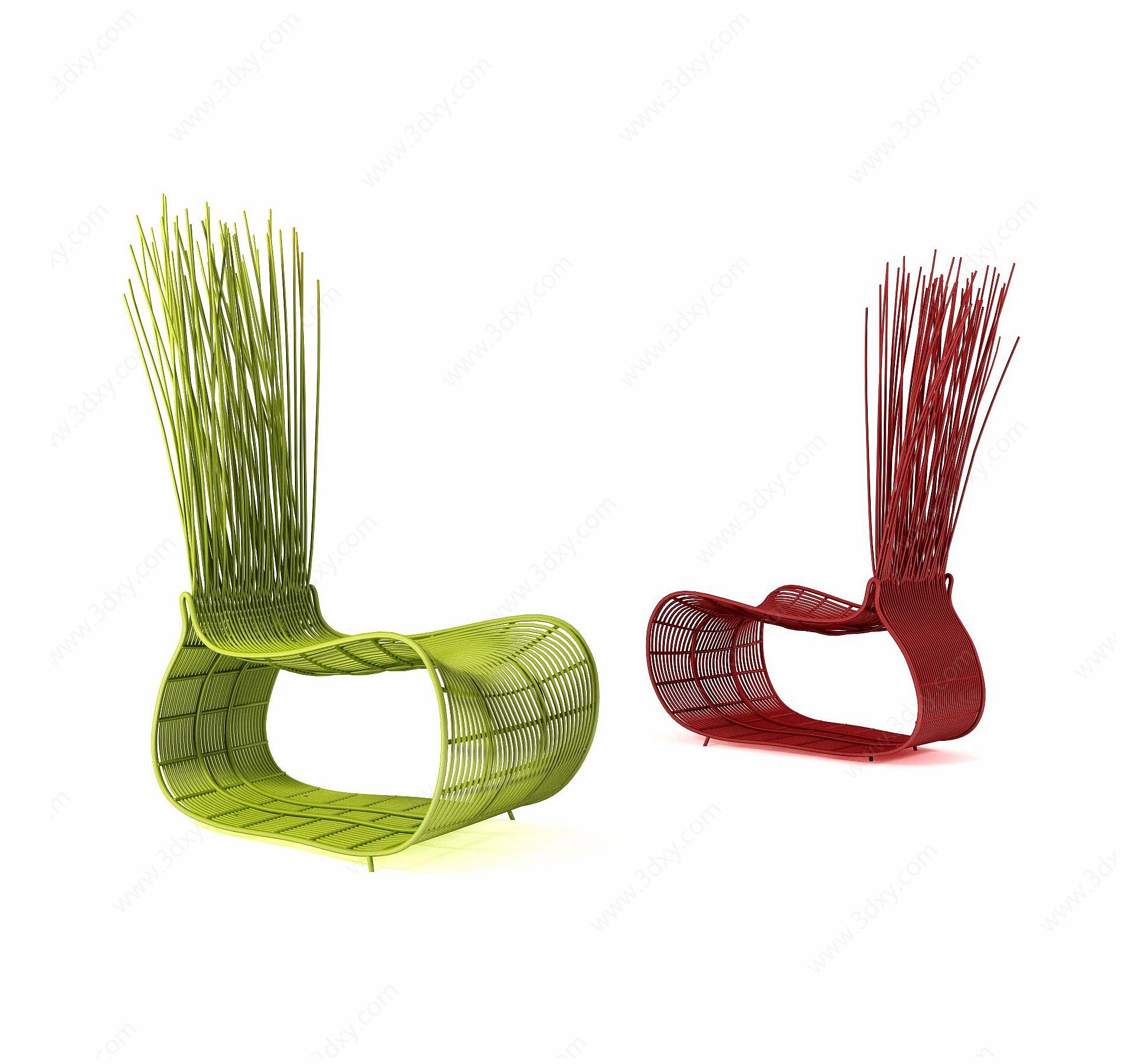 创意户外座椅3D模型