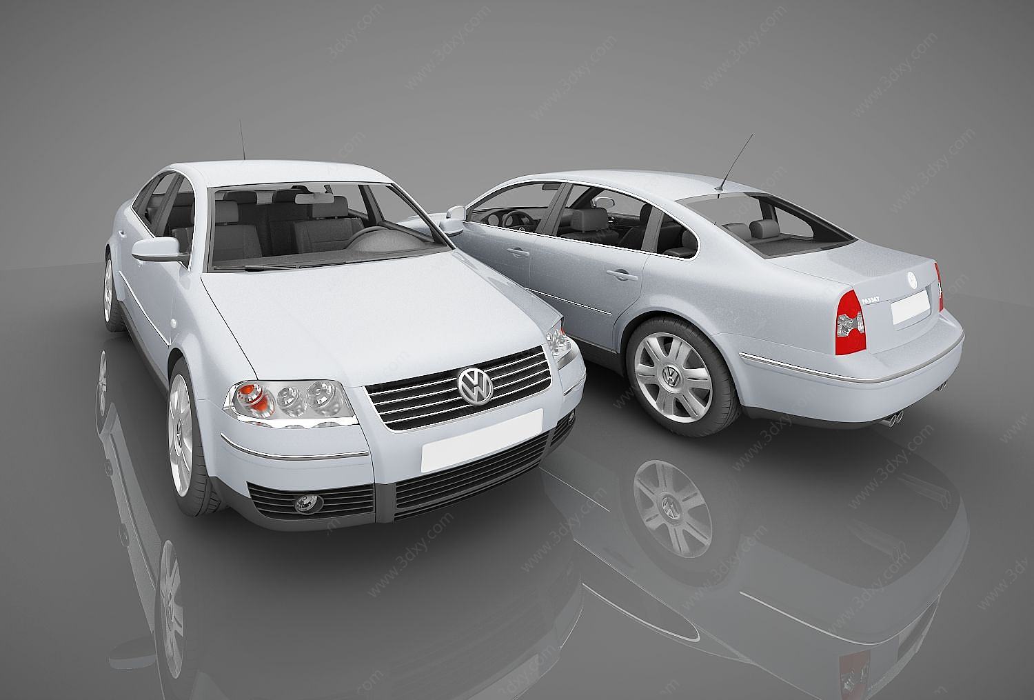 大众品牌汽车3D模型