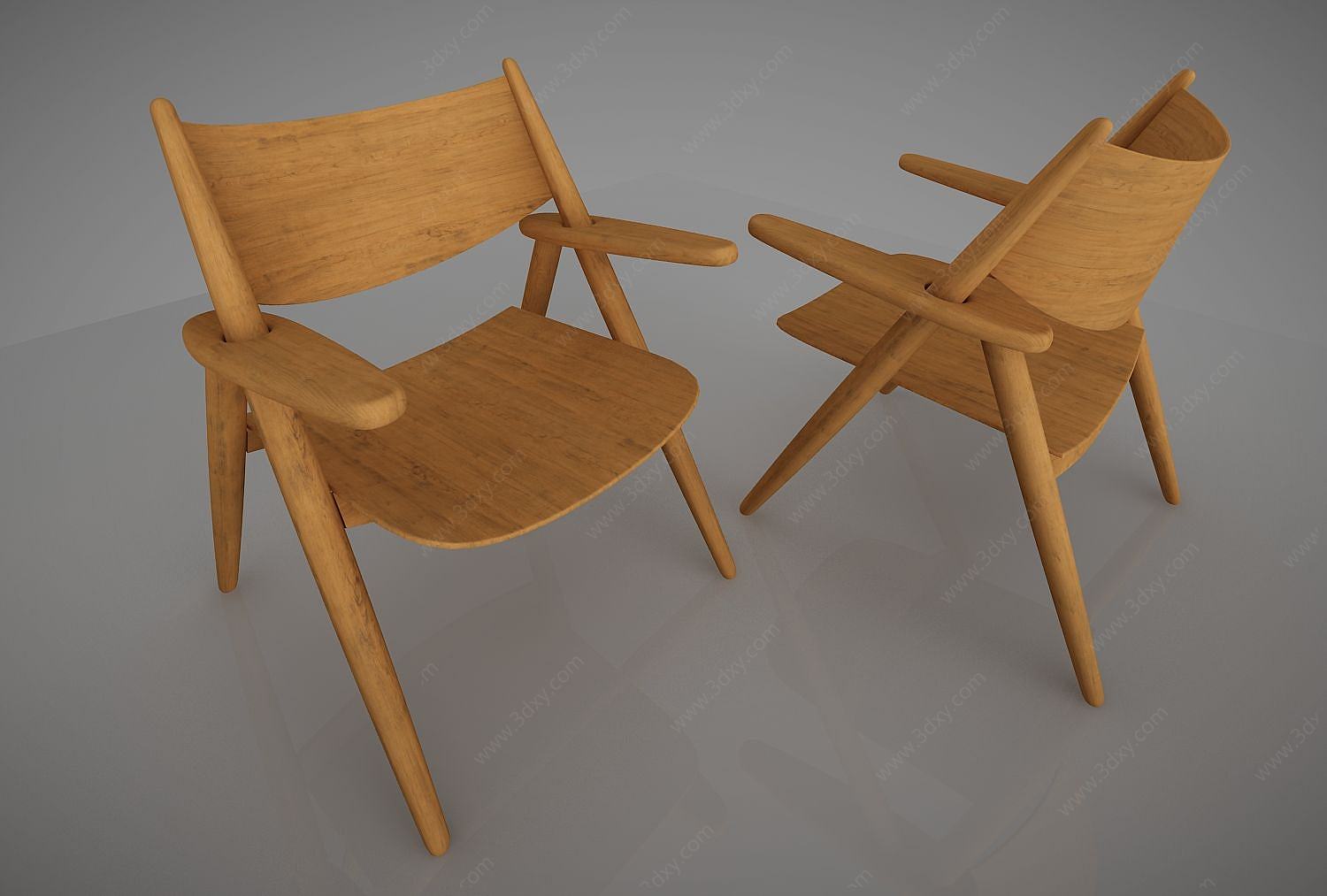 现代单人沙发椅3D模型