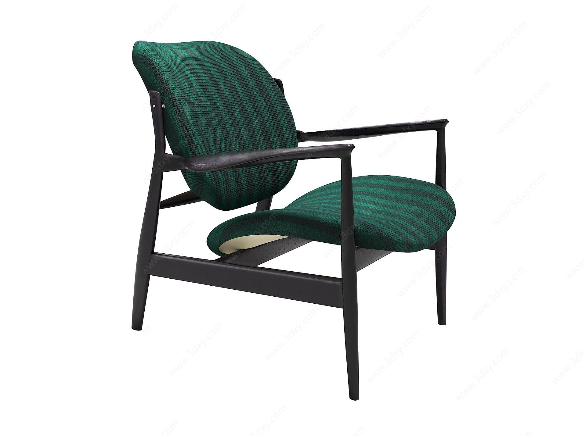 靠背椅休闲椅3D模型
