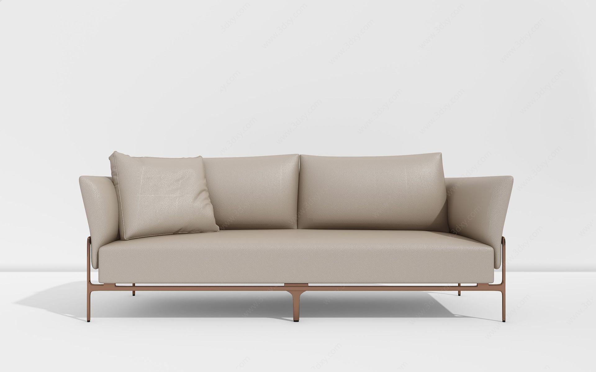 现代休闲双人沙发3D模型