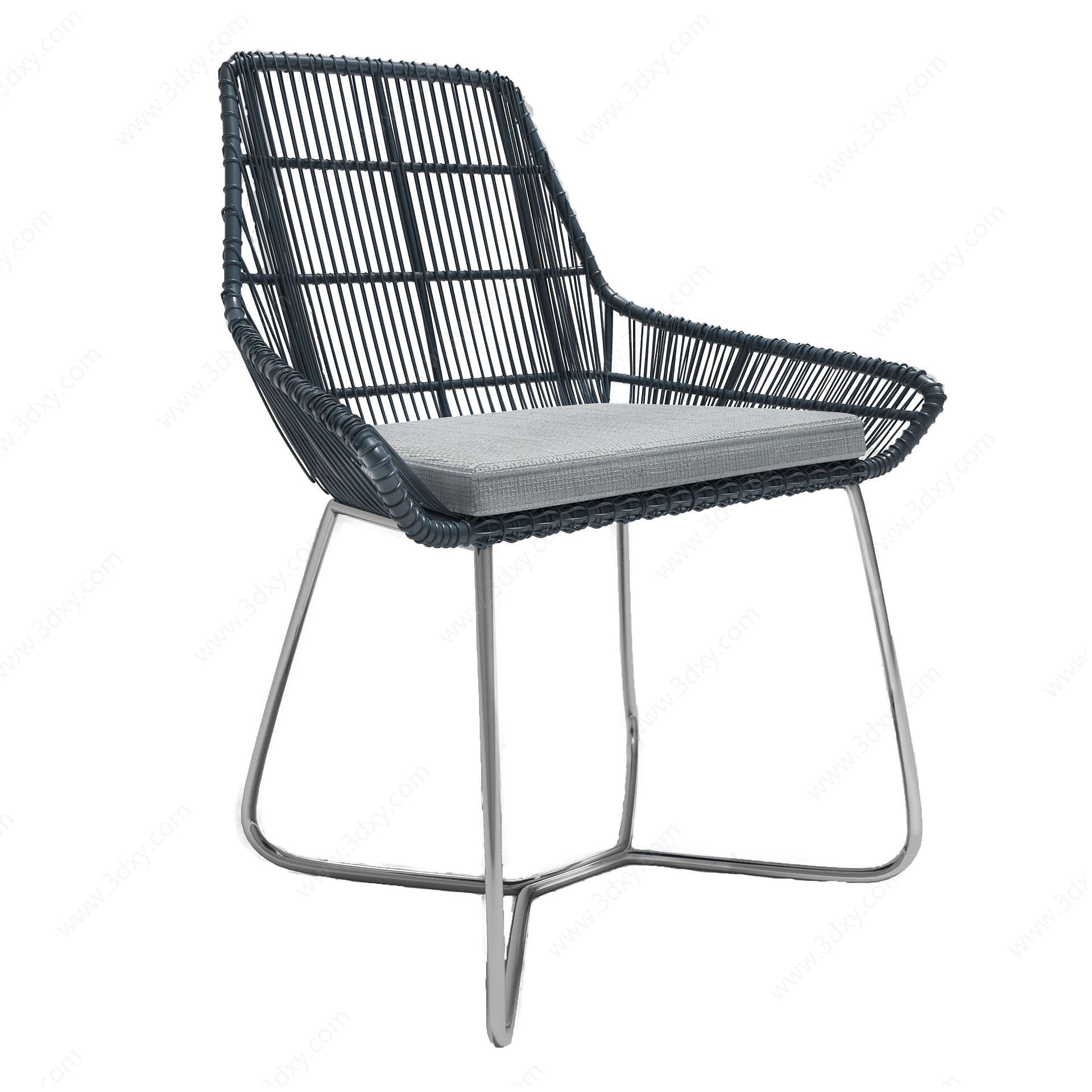 铁艺单椅3D模型
