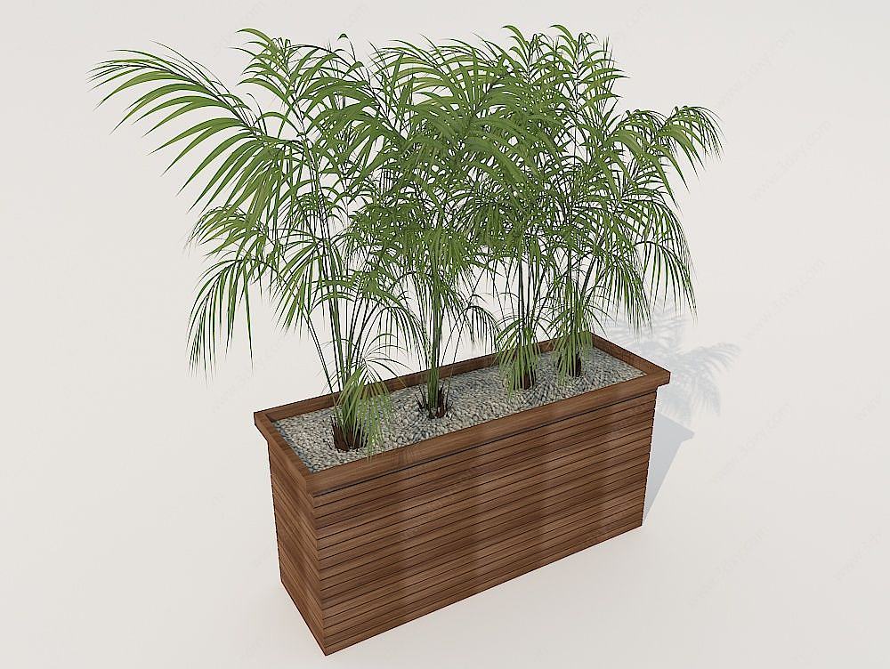 花箱植物3D模型