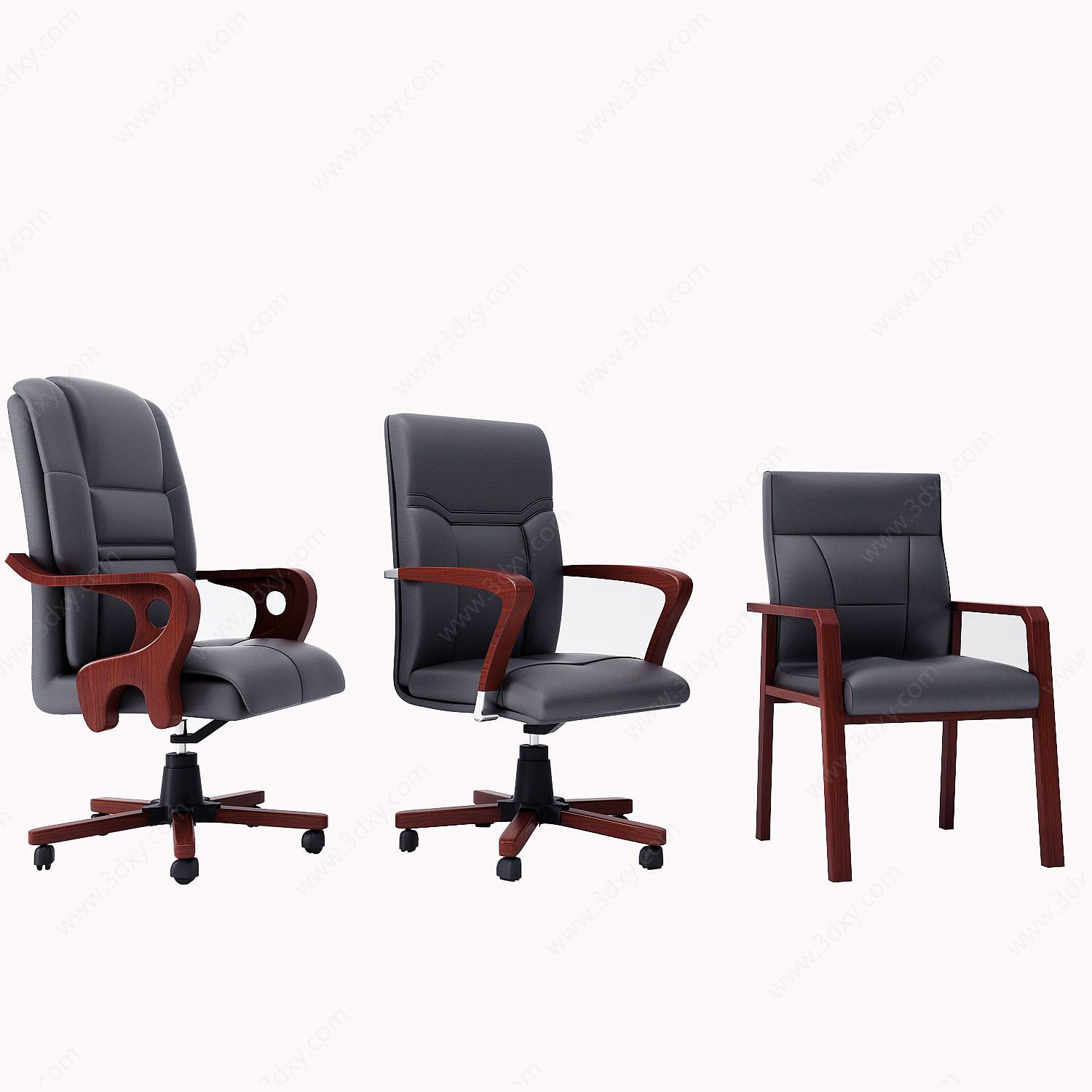 现代经典办公椅3D模型