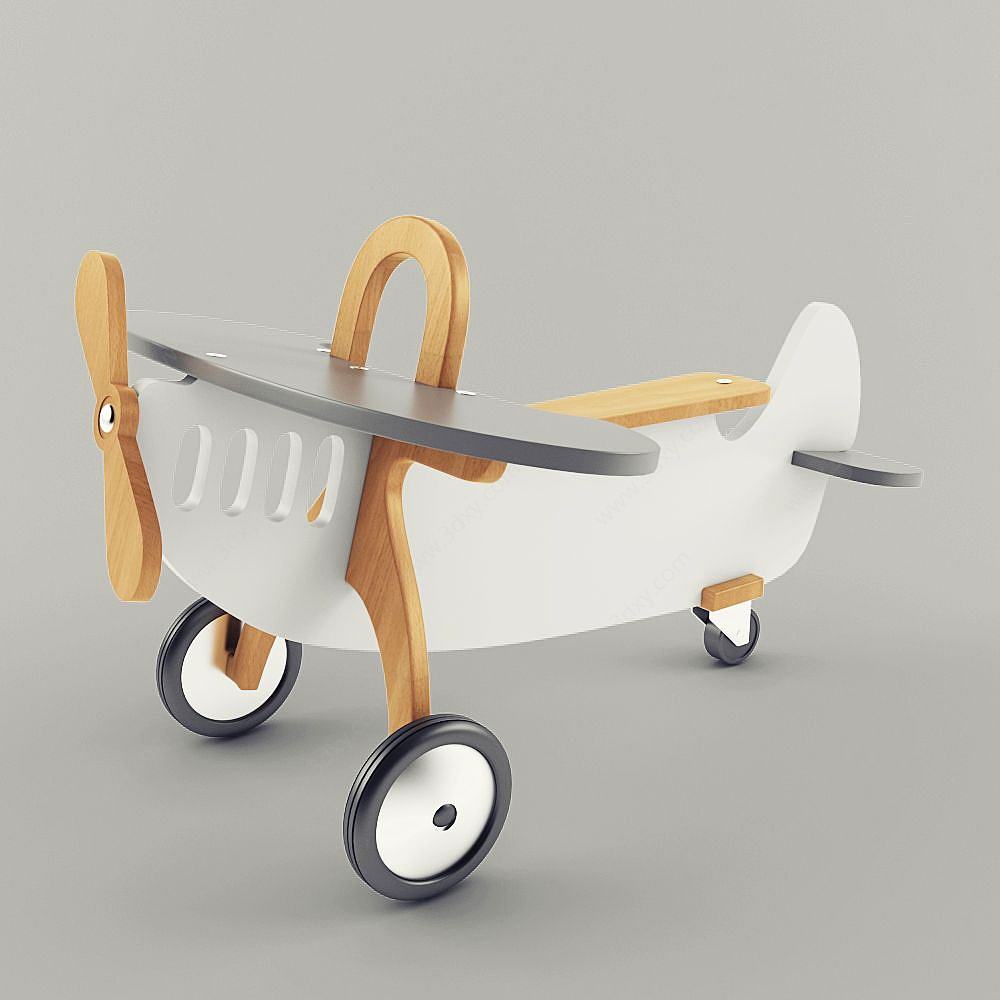 现代玩具飞机3D模型