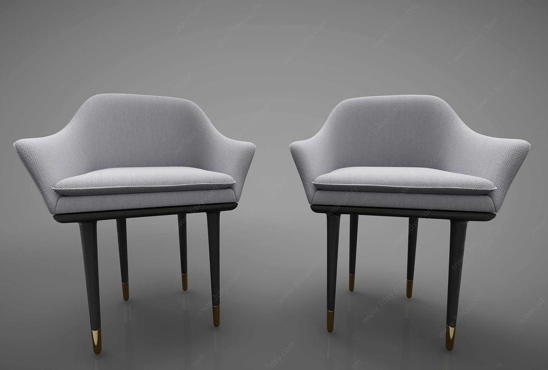 现代风格餐椅3D模型