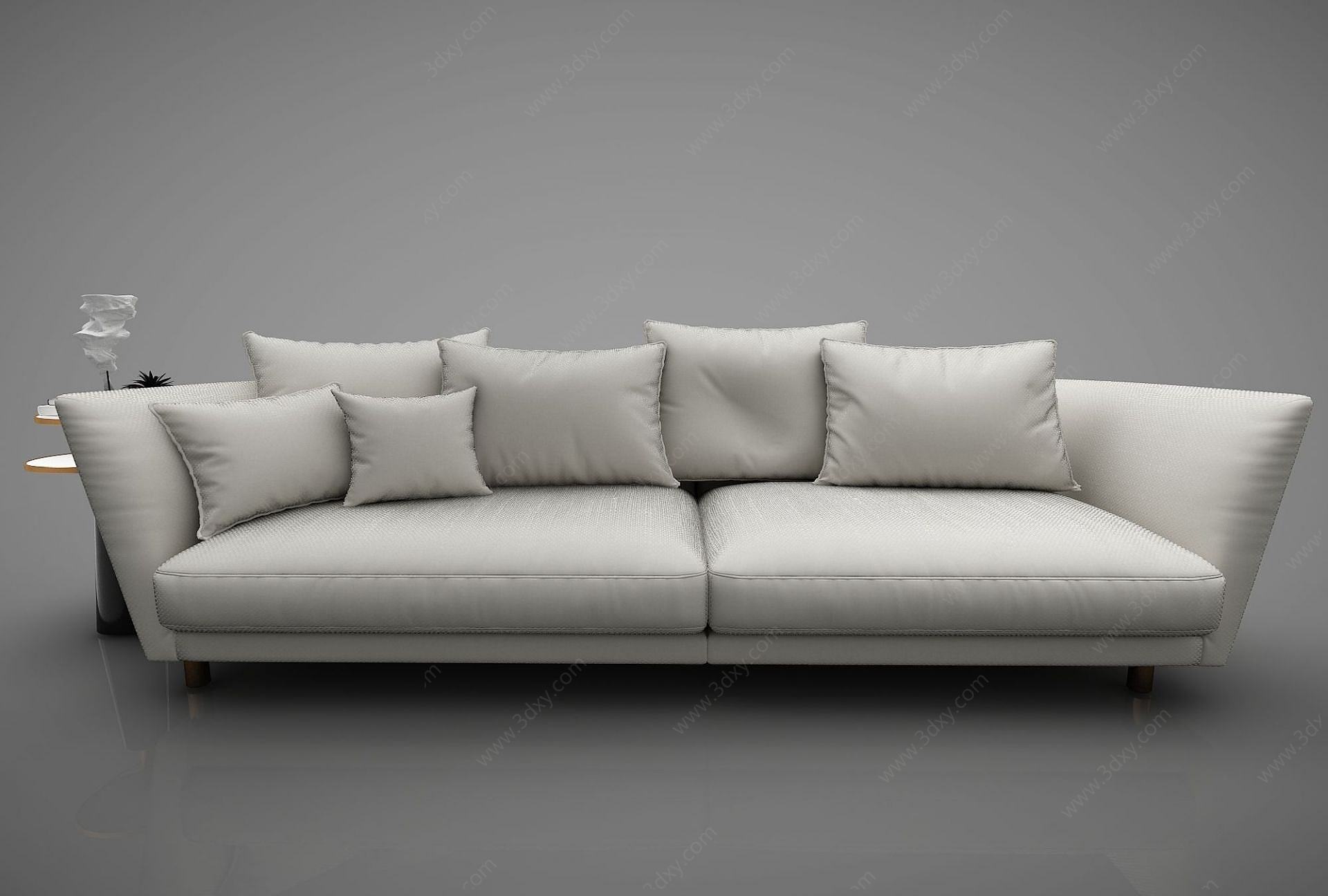 现代简约沙发茶几组合3D模型