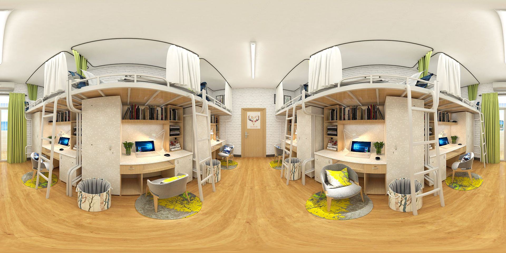 北欧宿舍3D模型