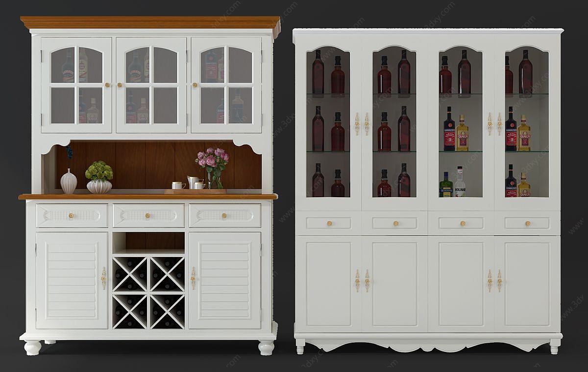 地中海酒柜3D模型