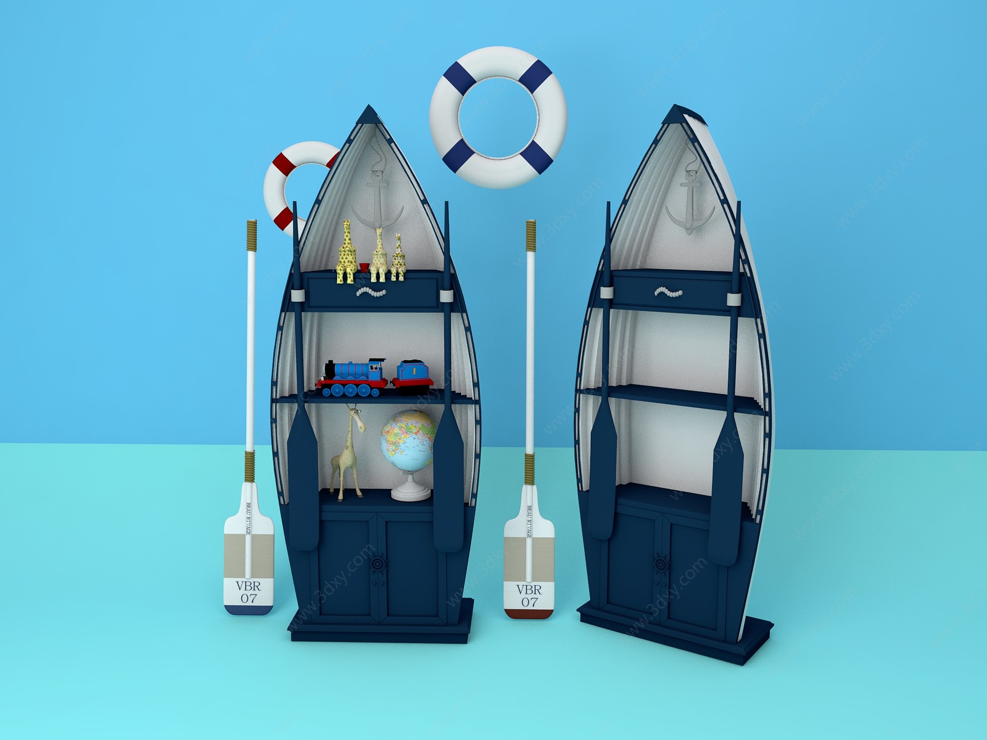 儿童房装饰柜3D模型