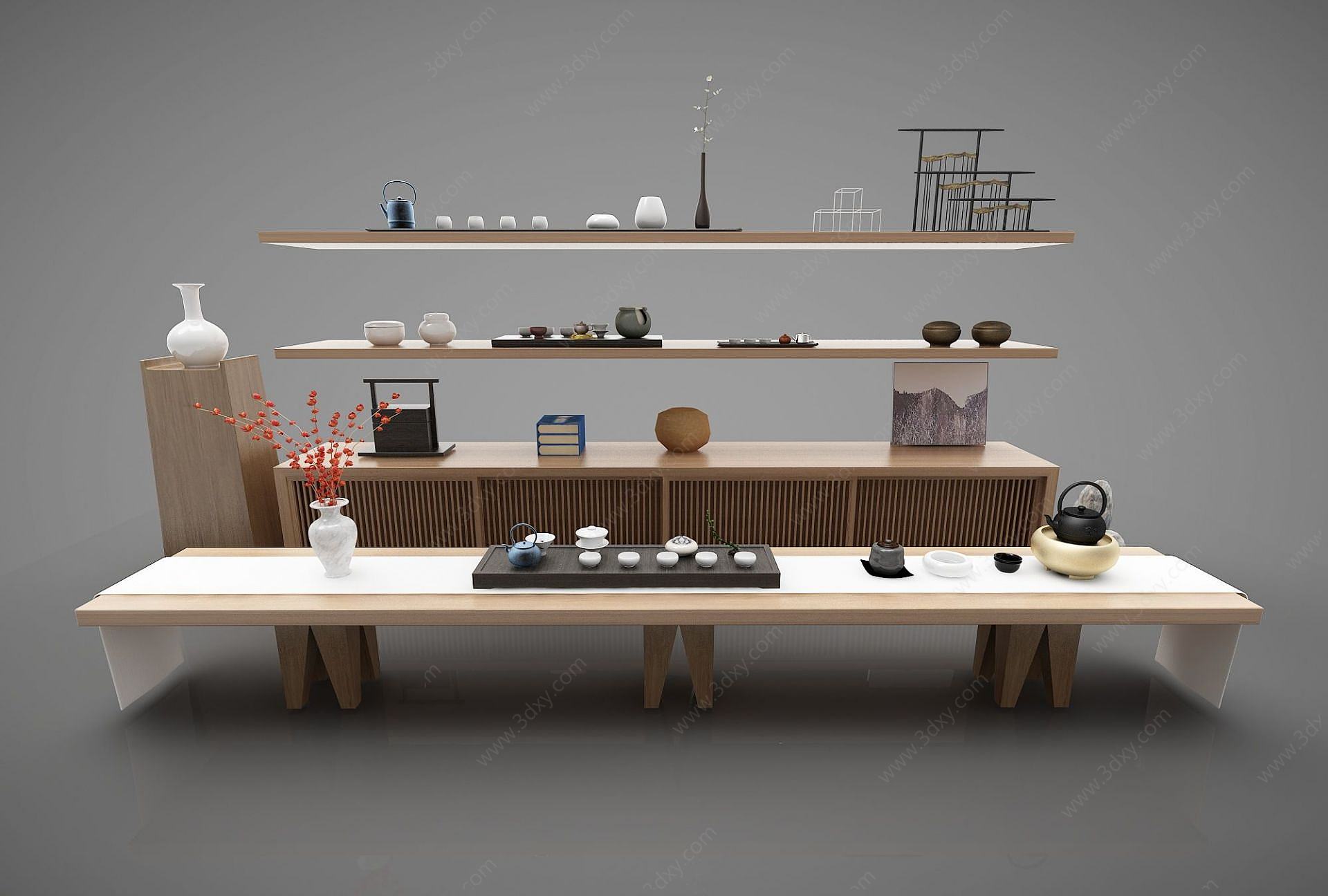 茶室3D模型