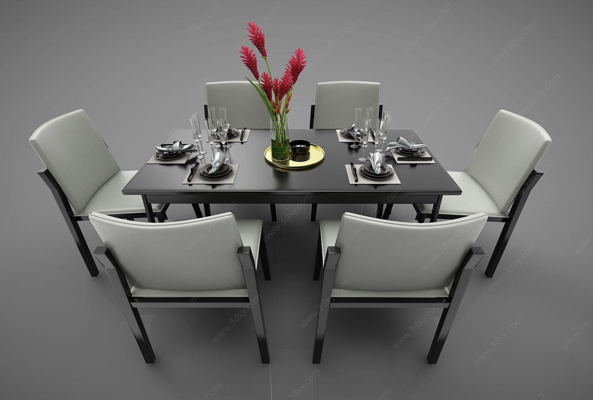 餐桌组合3D模型