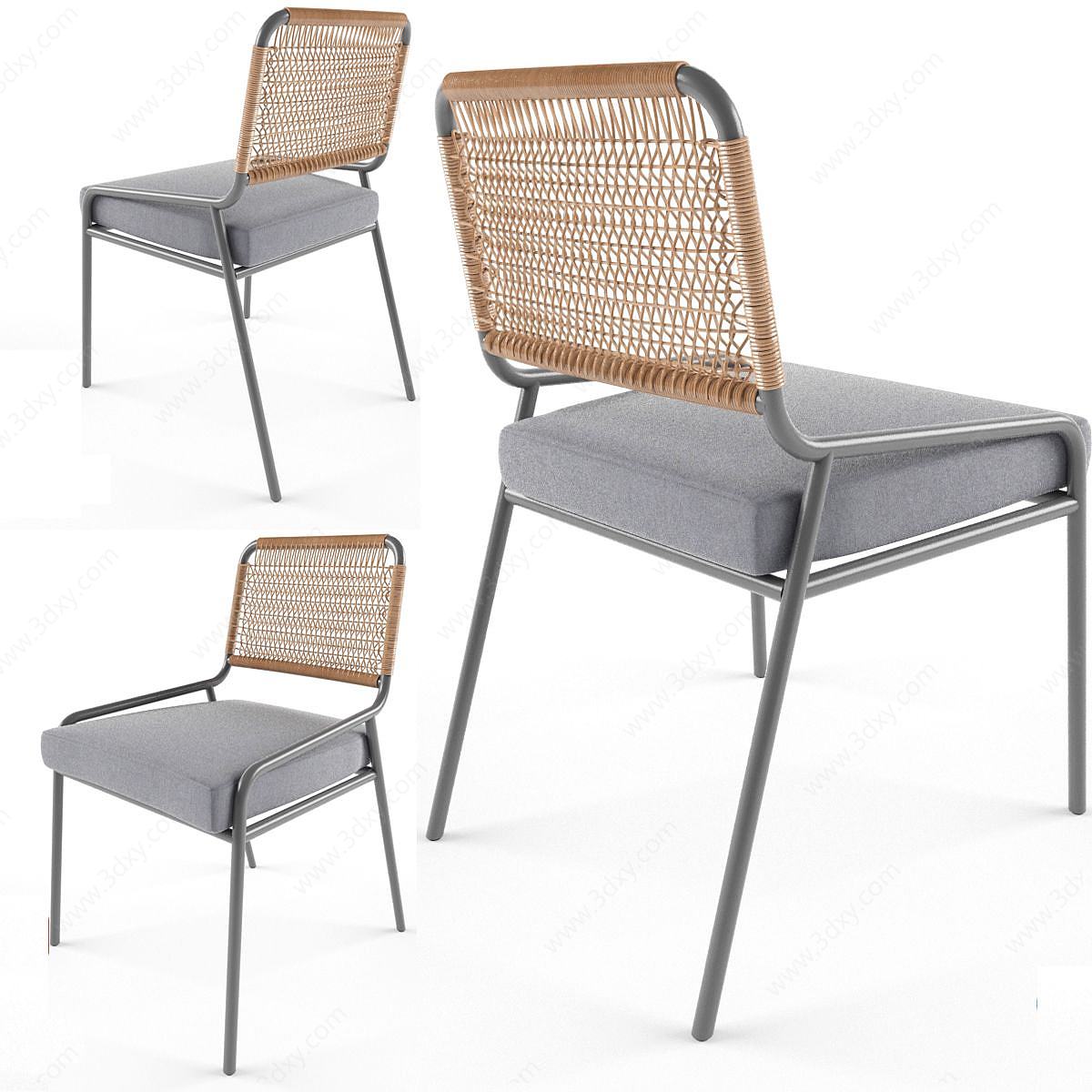 后现代休闲单椅3D模型