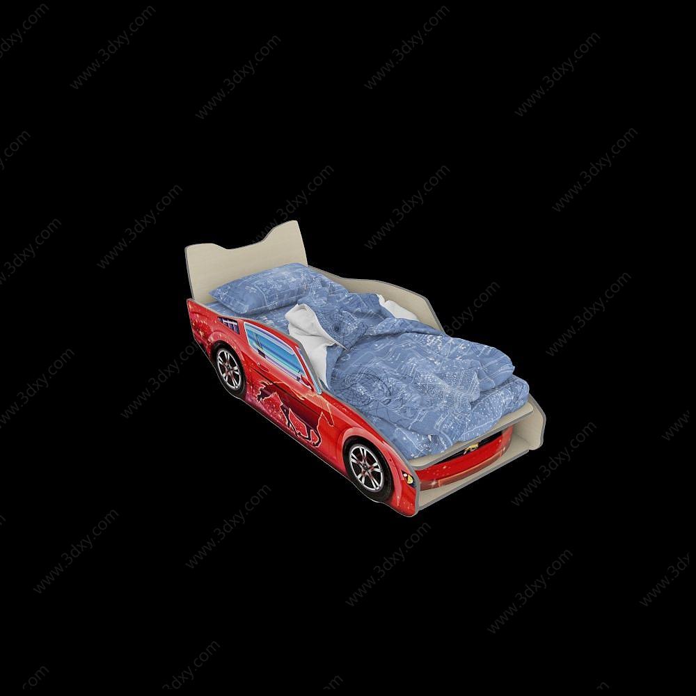 现代汽车床3D模型