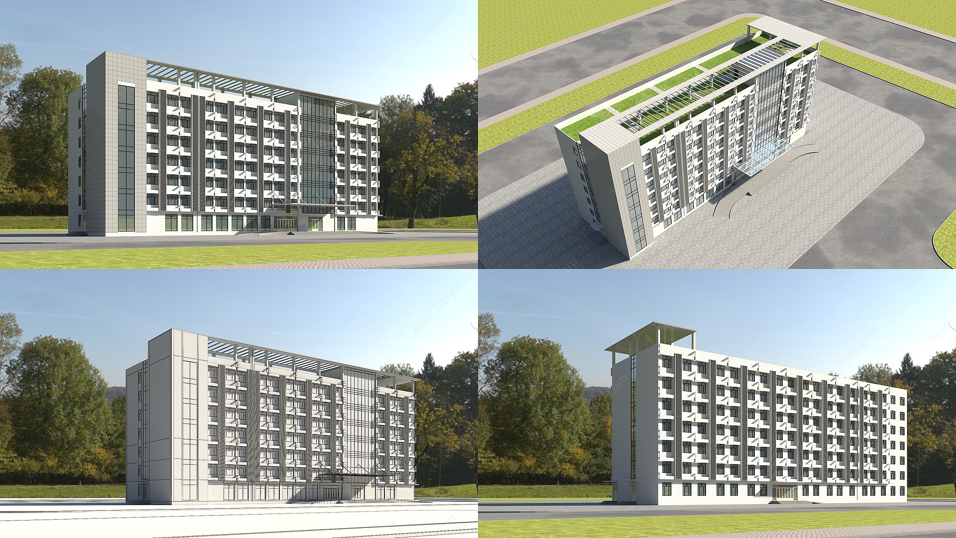 住宿楼3D模型