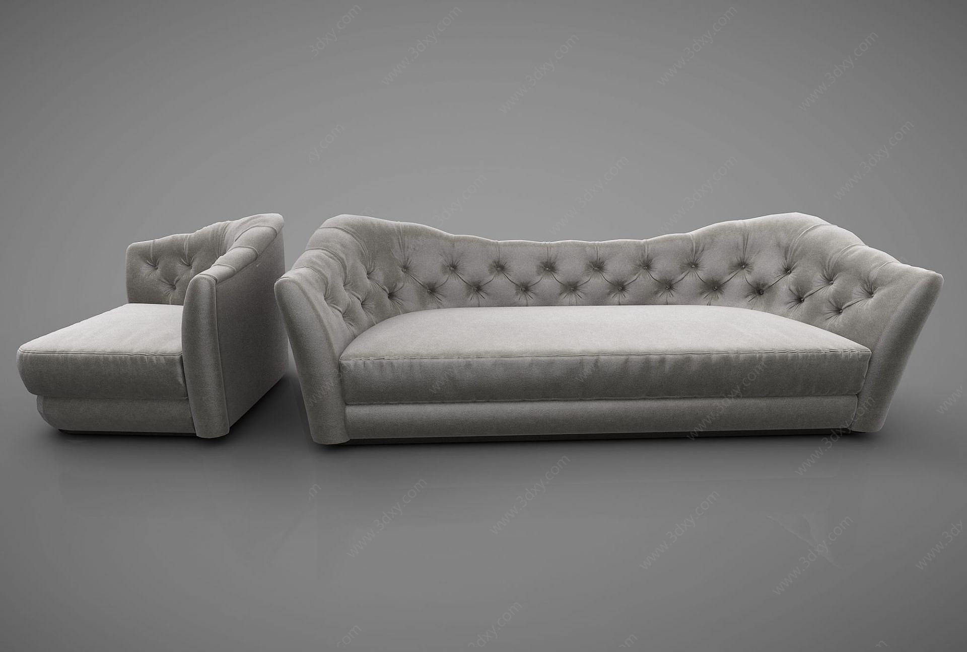 一套现代沙发3D模型