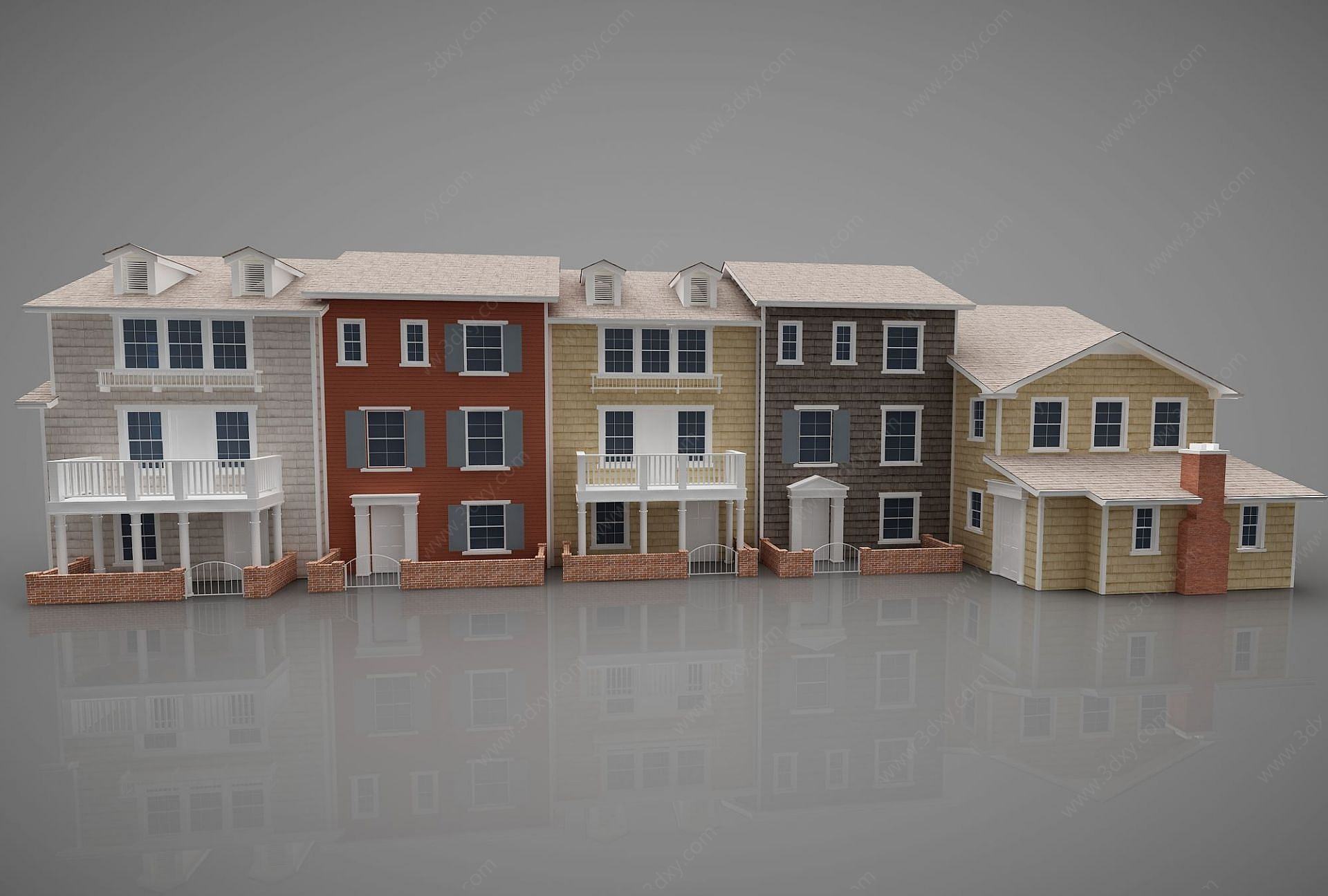 现代别墅建筑3D模型