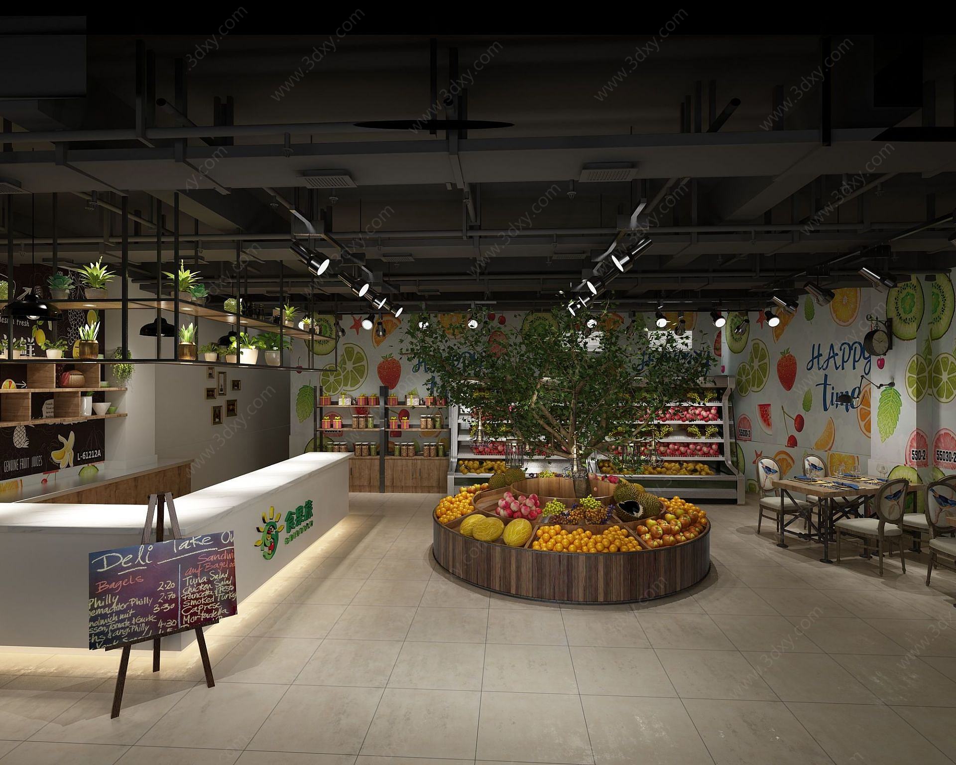 水果店水果超市3D模型
