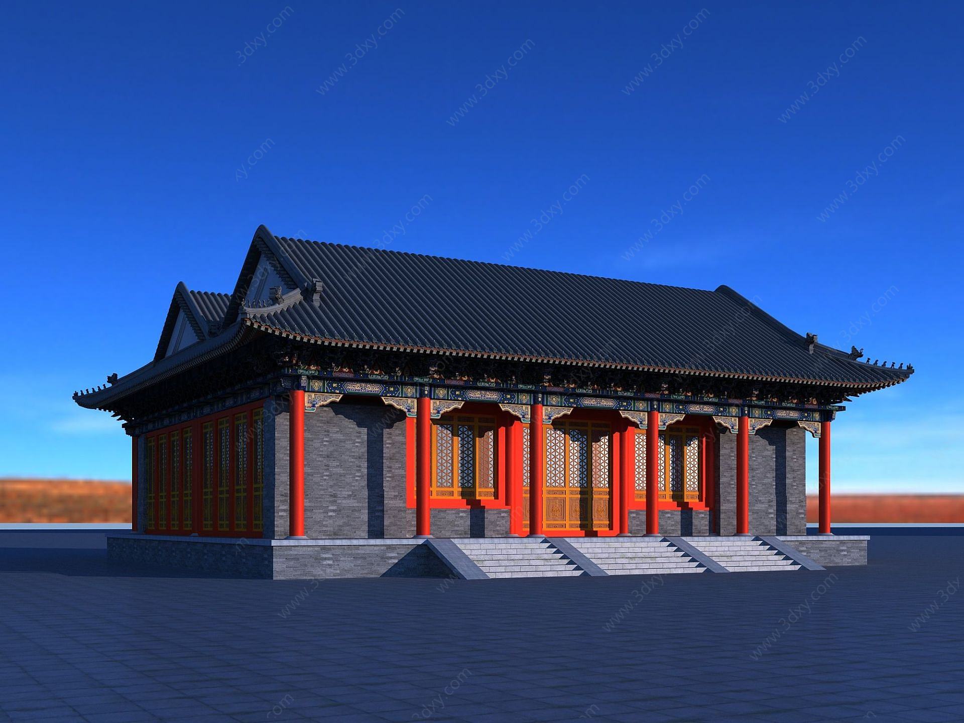 恭王府古建筑3D模型